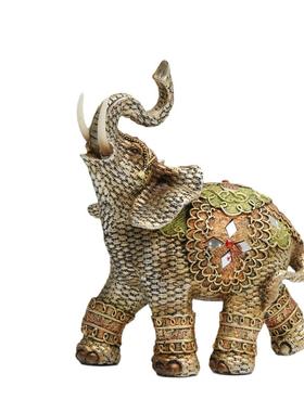 大象家居玄关电视柜书架酒柜办公室桌面装饰客厅摆件树脂工艺