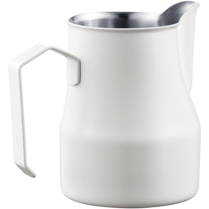 雅拉花缸304不102707锈钢奶泡缸尖打奶杯子带刻嘴度拉花壶唐咖啡