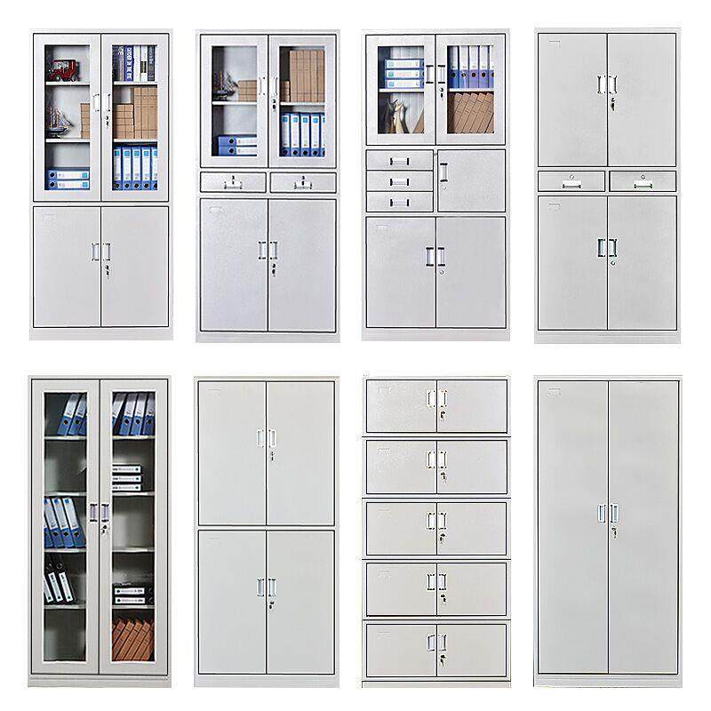 钢制办公柜矮柜铁皮文件柜档案资料柜财务凭证柜带锁储物柜更衣柜