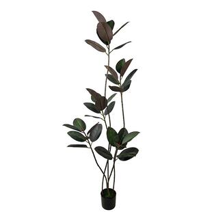 仿生绿植盆景黑金刚橡胶树大型落地仿真植物室内家居装饰摆件