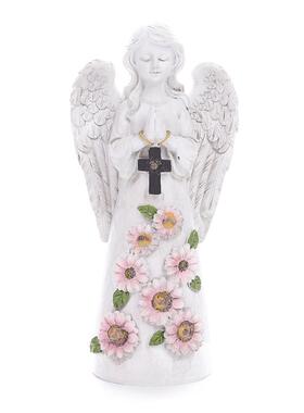 天使小孩花灯太阳能发光花园家居摆件庭院装饰人物雕塑树脂梦幻