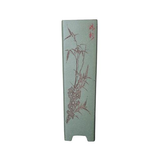 紫砂花盆千筒签筒盆景盆悬崖盆手工盆柴烧盆苏兵制名家盆刻绘古典