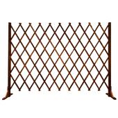 户外防腐木栅栏室外伸缩篱笆护栏室内宠物围栏装 饰网格隔断木花架