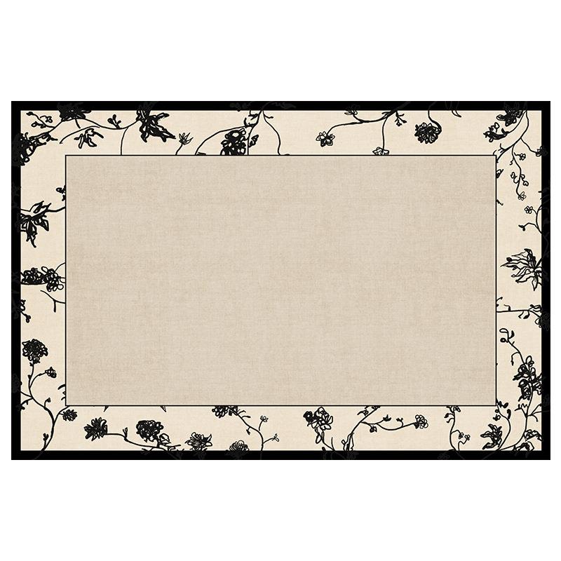 温婉花园客地毯法式简约厅轻奢家20230429高级感防水耐脏沙发茶几