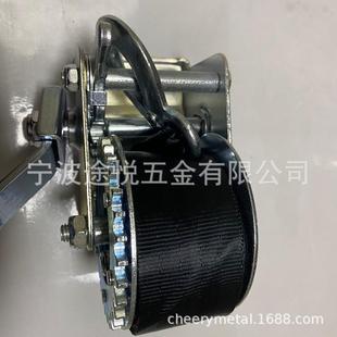 厂家供应1000LBS拖车绞盘带6米黑色织带游艇织带手动绞盘