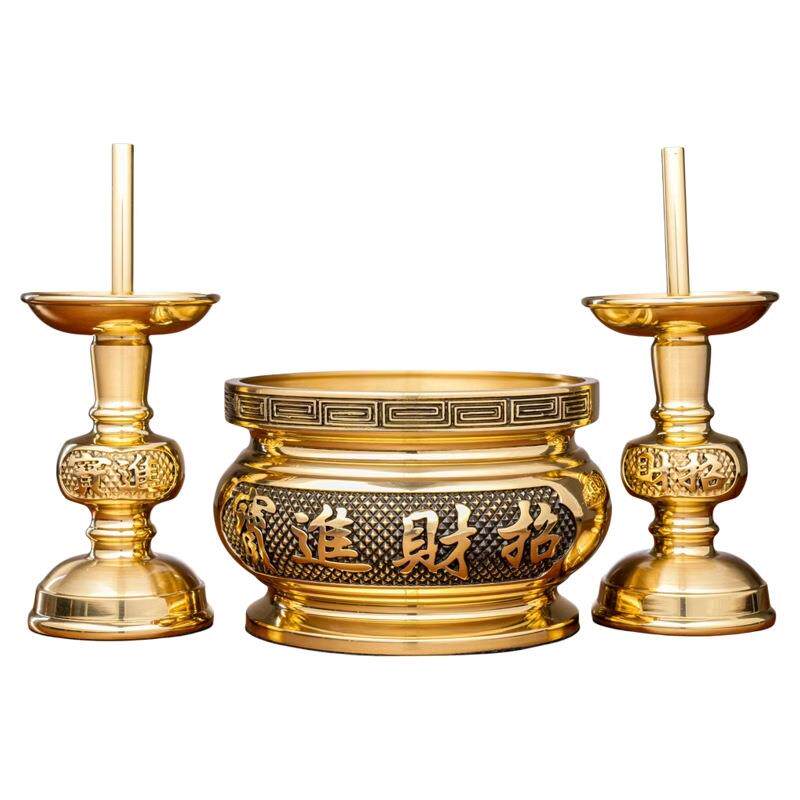 纯铜烛台蜡烛台座潮汕拜神拜老爷插蜡烛的香烛台架祖先祭祖香烛台