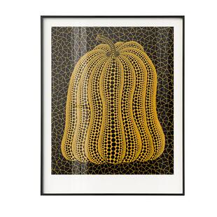 草间弥生南瓜现代北欧抽象创意艺术小众轻奢极简约铝合金装饰挂画