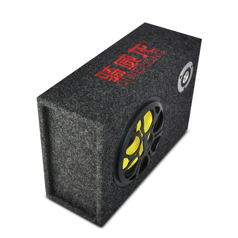 方形车载低音炮汽车音响改装专用12v24v大功率超重低音炮有源音箱