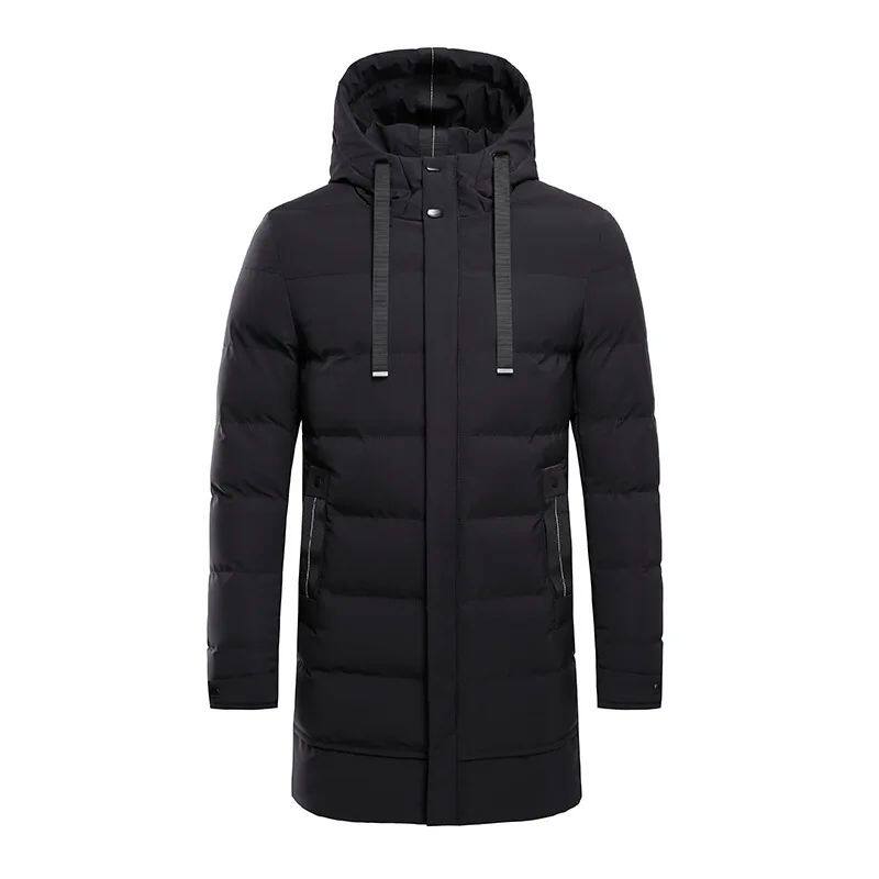 WINTER THICK WARM JACKET MEN OVERSIZED LONG COTTON PARKA PUF