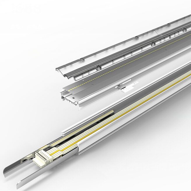 led工程线条灯商业照明天花灯创意造型办公室专用铝材拼接条形灯