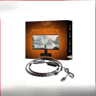 流光溢彩电脑氛围神光同步灯条光影随屏rgb幻彩屏光同步灯带27寸