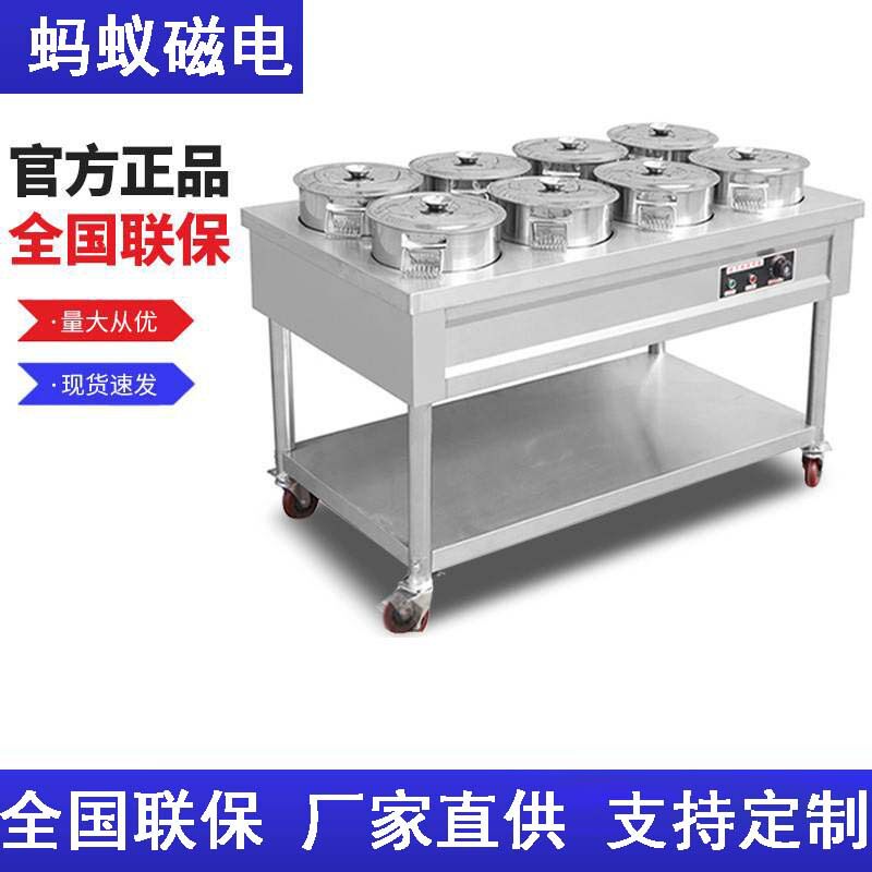 不锈钢汤桶车商用保温粥车保温台暖汤炉食堂售饭台加热加厚快餐车
