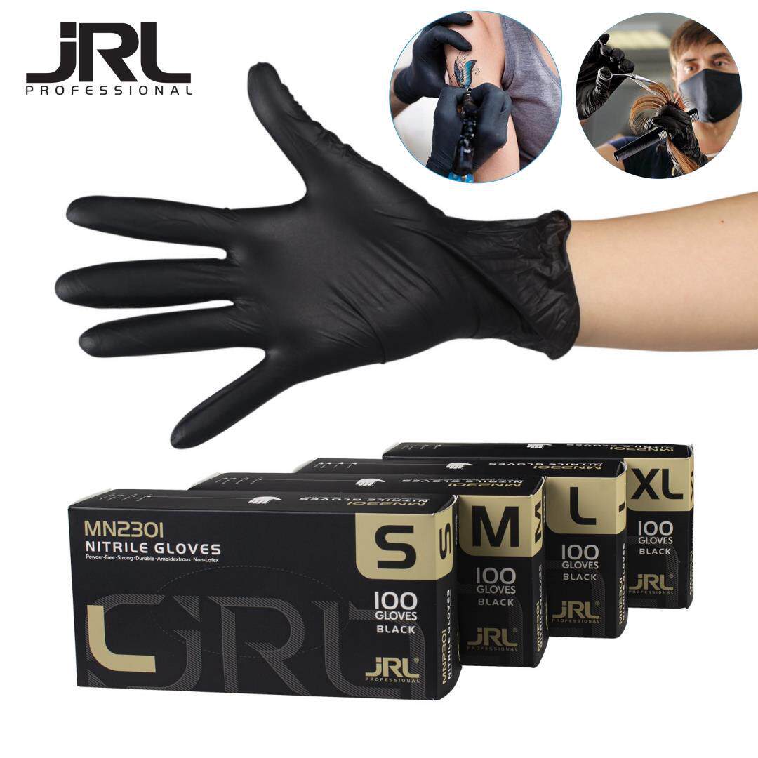 JRL一次性手套理发店美发剪发专用纹身烫染防水防污手套丁腈手套
