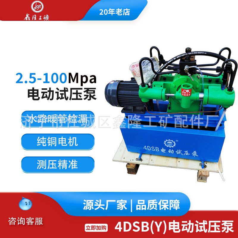 电动试压泵4DS(Y)-25MPA 管道打压泵 试压泵水路暖管检漏4DSB-100