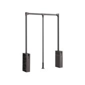 维多拉双缓冲下拉衣架衣柜衣帽间缓冲升降挂衣架式 多功能衣杆