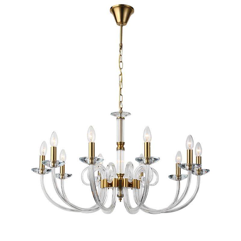 欧式复古吊灯餐厅高级感玻璃水晶吊灯铁艺客厅工业风客厅吊灯,家装灯饰光源,智能吊灯,淘宝优惠券,粉丝福利购,淘宝优惠卷