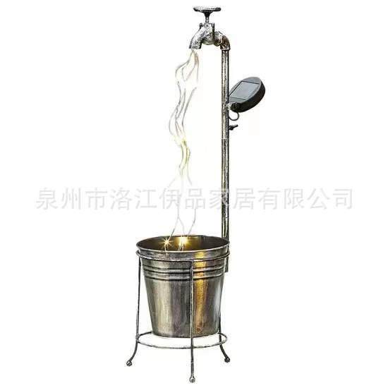 工厂质享家新功能太阳能水龙头流水灯种植花盆氛围装饰草坪灯,家装灯饰光源,草坪灯,淘宝优惠券,粉丝福利购,淘宝优惠卷