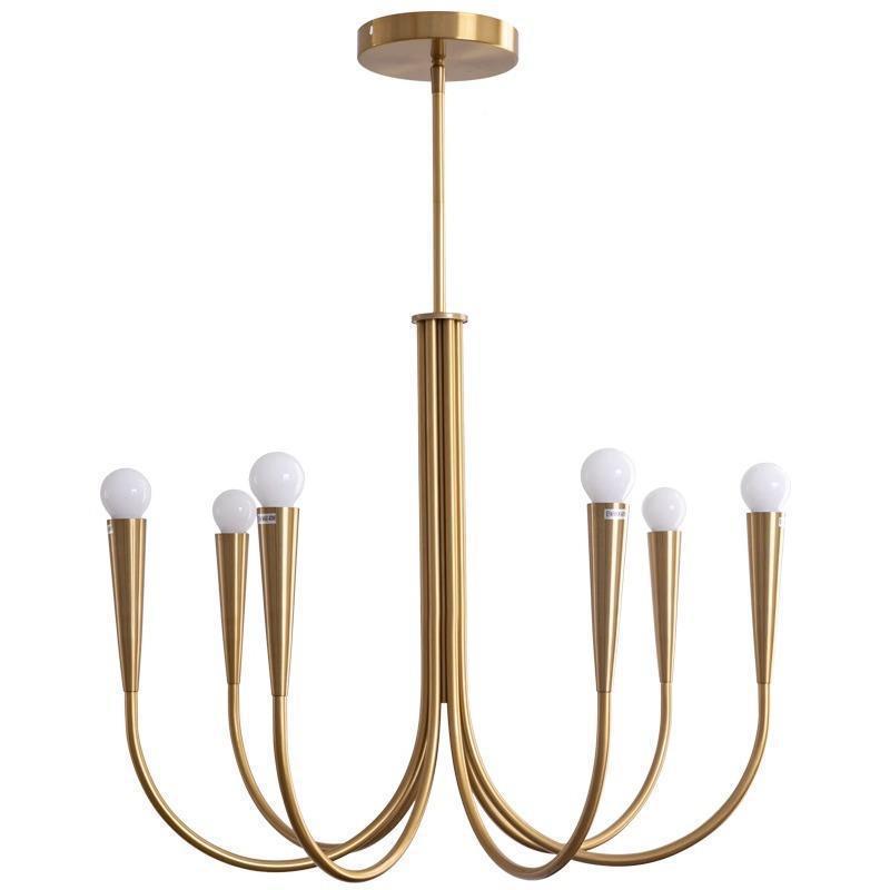 美北轻欧15718客厅主灯中古风奢式法式复古室设计师款蜡烛餐厅卧