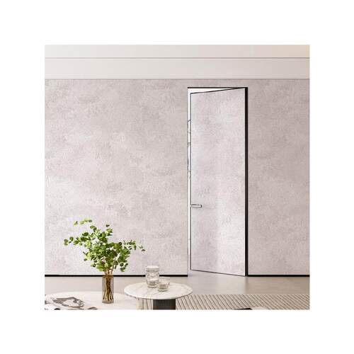 现代极简隐框DIY涂料门铝木门房间门卧室门隔音静音整套门墙同色