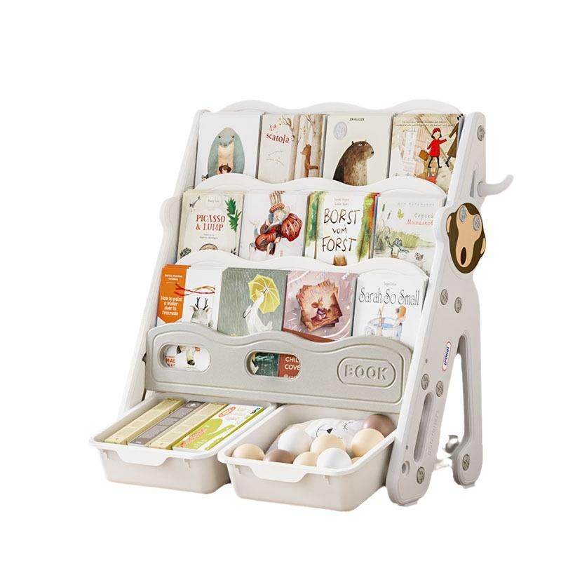 书架儿童阅读节可爱宝宝卡通家用多层置物架绘本架玩具图书架,住宅家具,儿童书柜,淘宝优惠券,粉丝福利购,淘宝优惠卷