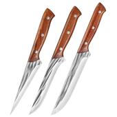 阳江锻打剔骨刀套装 酸枝木柄屠宰刀剃骨肉档卖肉分割切肉刀雕刻刀