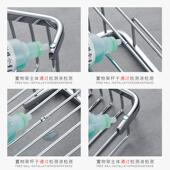 304不锈钢浴室置物架卫生间收纳架卫浴置物架单层加厚角架