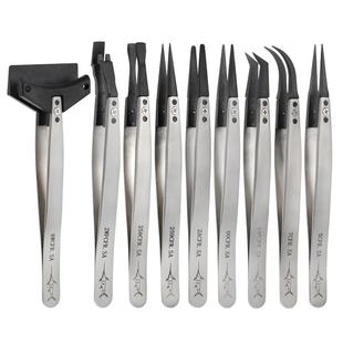 防静电塑料可换头晶圆6寸镊子电子元件维修8寸夹子精密仪器实验室