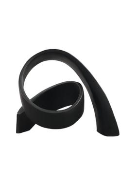 欧式轻奢异形几何树脂扭曲线条艺术飘带摆件玄关电视柜家居装饰品