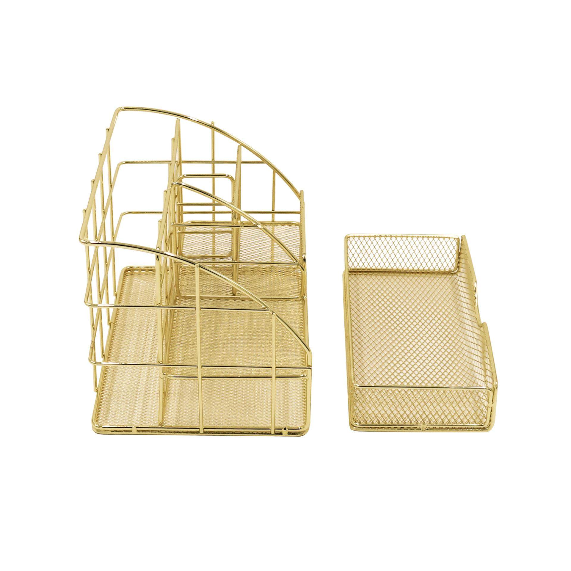 铁艺多功能笔筒架办公室桌面收纳架北欧金属网纹大容量文件架,收纳整理,脏衣篮,淘宝优惠券,粉丝福利购,淘宝优惠卷