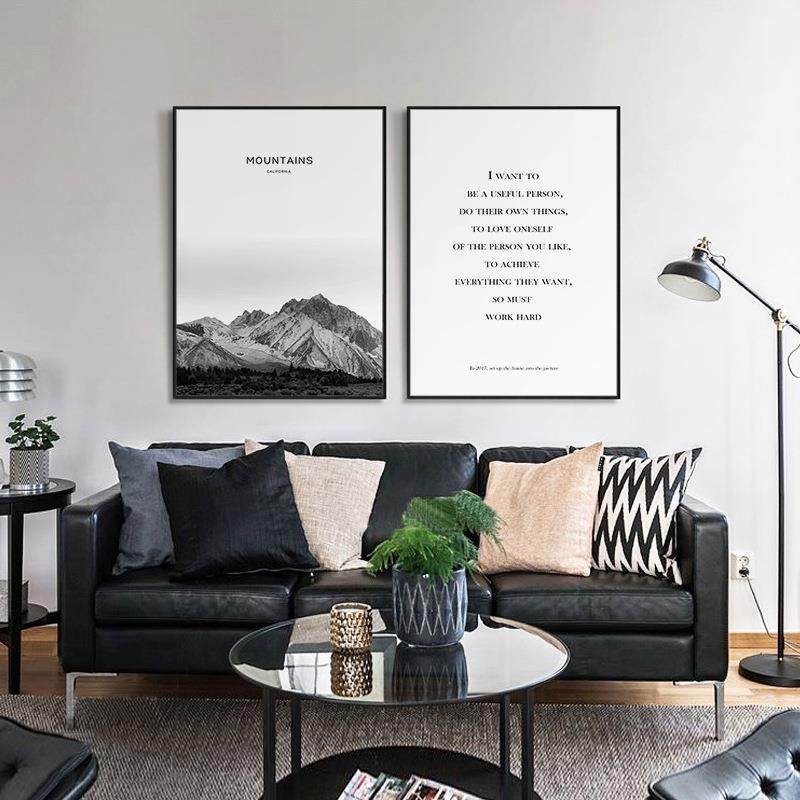 北欧客厅装饰画餐厅字母抽象沙发背景墙植物壁画卧室人物挂画油画,家居饰品,现代装饰画,淘宝优惠券,粉丝福利购,淘宝优惠卷