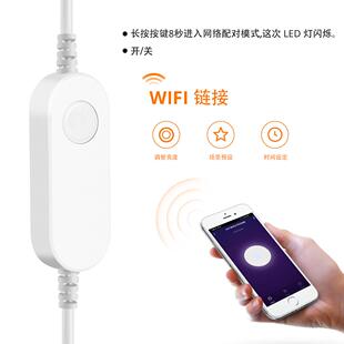 RGB涂鸦灯带控制器SmartLifeWiFi智能控制器带开关可连Alexa