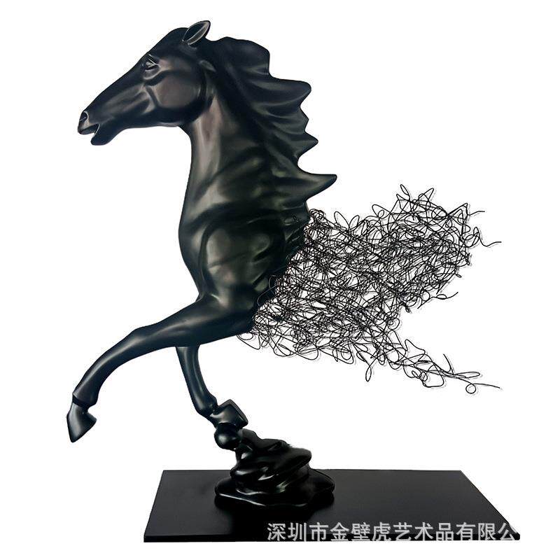 大型雕塑天马行空创意造型精神象征商业中心CBD酒店会所落地摆件