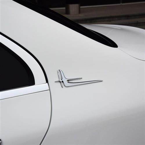 好货奔驰E级C级车标C200L C260 C300L E300L加长版侧标天使翼星标