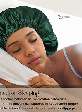 YANIBEST Silk Bonnet Satin Bonnet Hair Bonnet for Sleeping S