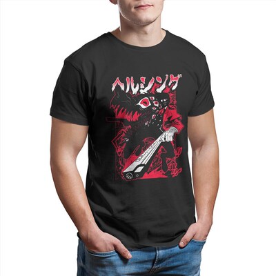 好货Hellsing Alucard  Mens T Shirt Anime Manga Funny Tees S