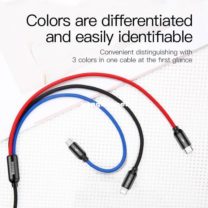 baseus 3 in 1 35a usb cable for x 8 7 charging chart