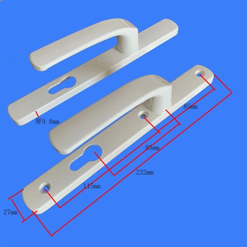 QEJHH_16插芯塑钢阳台锁距115单点桥断铝门锁8525老孔式平开门执