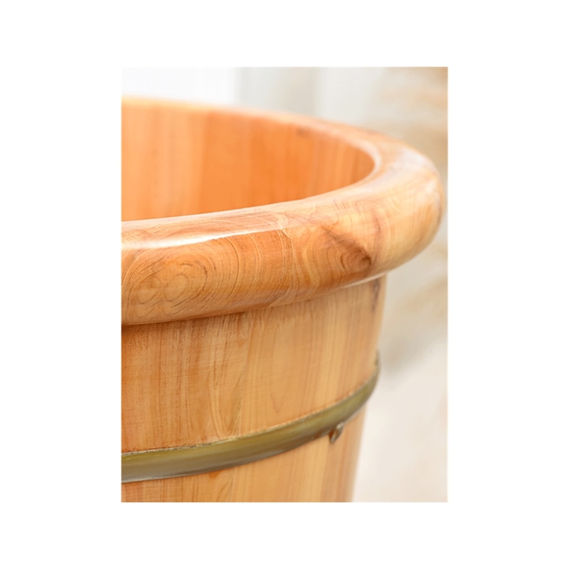 新泡脚桶木质cm高泡脚木桶家用木头制洗脚桶木盆洗脚盆足浴桶实木