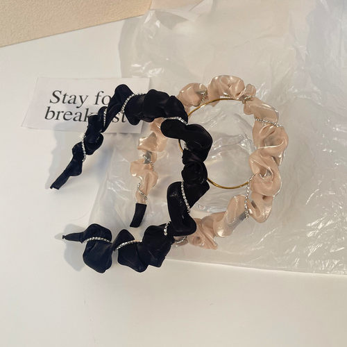 韩版珍珠发箍网红气质时尚外出压发夹百搭简约发带甜美洗脸发箍女