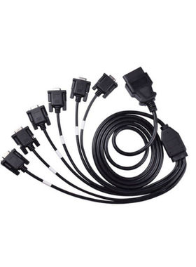 汽车OBD公头4个DB9转6个DB9母头接口SerialRS232单位:套