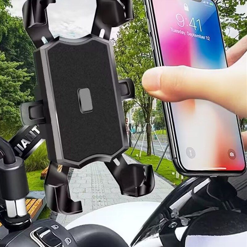 手机支架遮阳外卖电动车手机架电瓶摩托车外卖骑行导航支架后视镜