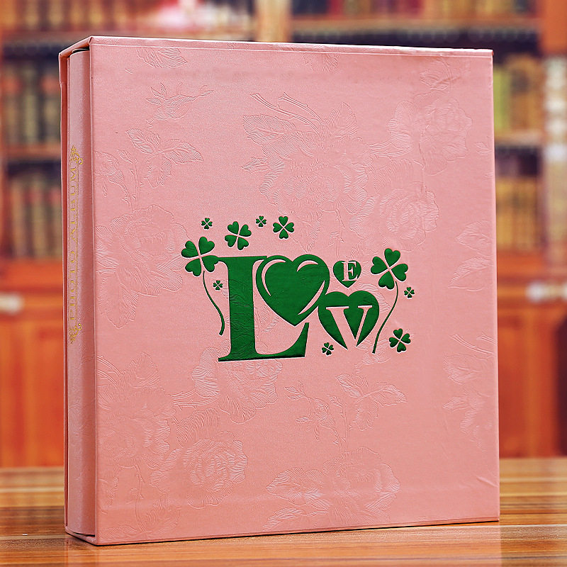 厂家相簿影集5寸插页式6寸200张家庭盒装纪念情侣相博可放7寸护贝