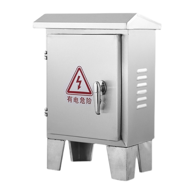 户外不锈钢防雨仪表监控箱支架带脚落地充电配电箱工地临时控制柜