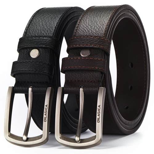 Mens Waist Belt Men Belts Leather Man For Jeans Black Male