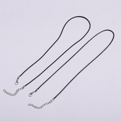【MLKSSJ】Ultra firm wax rope leather rope necklace rope bla
