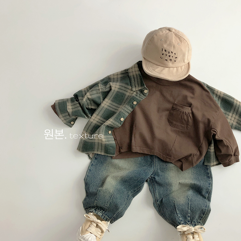 版型完美~复古水洗~韩版春秋儿童牛仔裤洋派男女潮宝罗卜休闲百搭