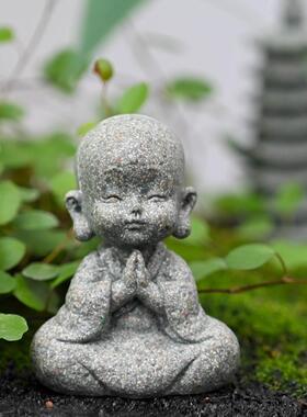 极速微景观小石亭摆件园艺假山盆景鱼缸造景装饰石塔宝塔亭子树脂