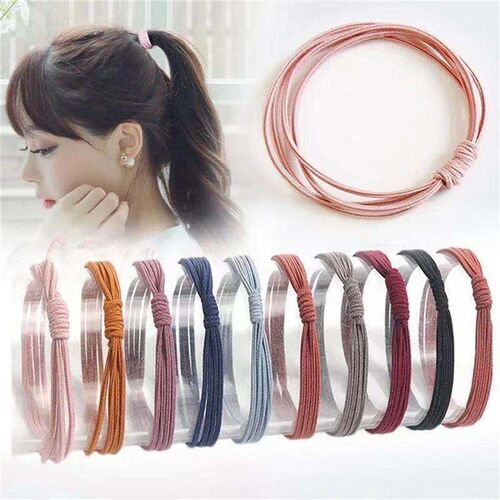 极速4 in 1 Hair Ring High Elastic Hair Rope Band Hair