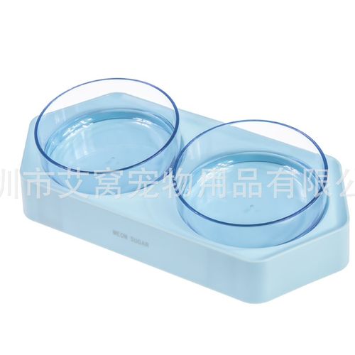 六角双碗自动宠物碗喂食器猫咪饮水器猫盆狗碗猫碗用品饮水机