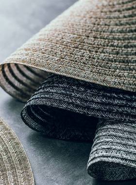 18CM round coasters 36CM handwoven placemats